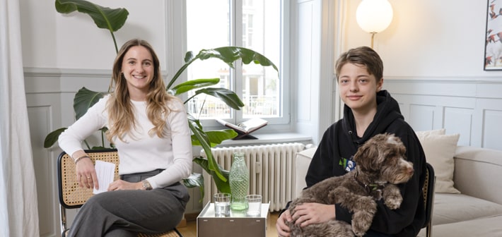 Image: /sites/6a50dce2302274054cc36a42/assets/6a50dd5f302274051889dee6/Headerbilder-Lara-Jack.jpg Sek 3+ Schülerinterview mit Lara und Jack